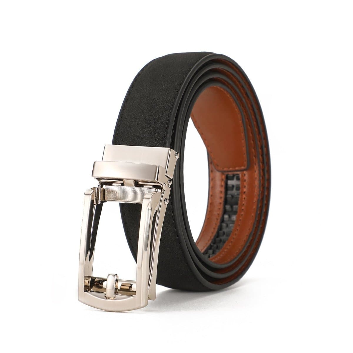 Ceinture Homme Suédée à Boucle Automatique , modèle Martin